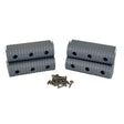 Caliber BunkWrap End Cap 2x6 Inch Grey Accessory Kit with Stainless Steel Hardware (4 - Pack) - 23053 - Anchor Express