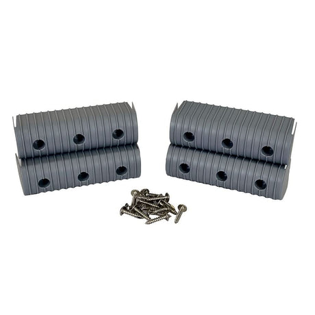 Caliber BunkWrap End Cap 2x6 Inch Grey Accessory Kit with Stainless Steel Hardware (4 - Pack) - 23053 - Anchor Express