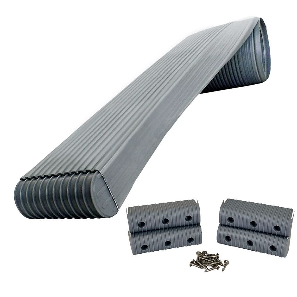 Caliber BunkWrap Kit - Grey 16 ft x 2 in x 6 in Roll with Hardware and Endcaps - 23052 - Anchor Express