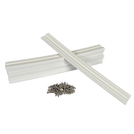 Caliber Marine Slides 1.5" x 15" White - 10 Pack for Boat Trailers and Watercraft - 23031 - Anchor Express