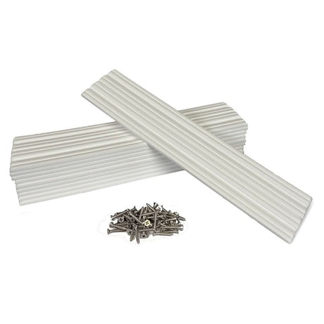 Caliber Marine Slides 3"x15" White 10 - Pack for Boat Trailers and Watercraft - 23011 - Anchor Express