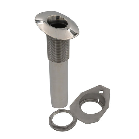 C.E. Smith Screwless Flush Mount Rod Holder - 15 Degree - Black Liner - No Logo - 53677 - Anchor Express