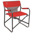 Coleman Outpost Breeze Deck Chair - Red with Steel Frame and Mesh Back for Comfort and Durability - 2000019421 - Anchor Express