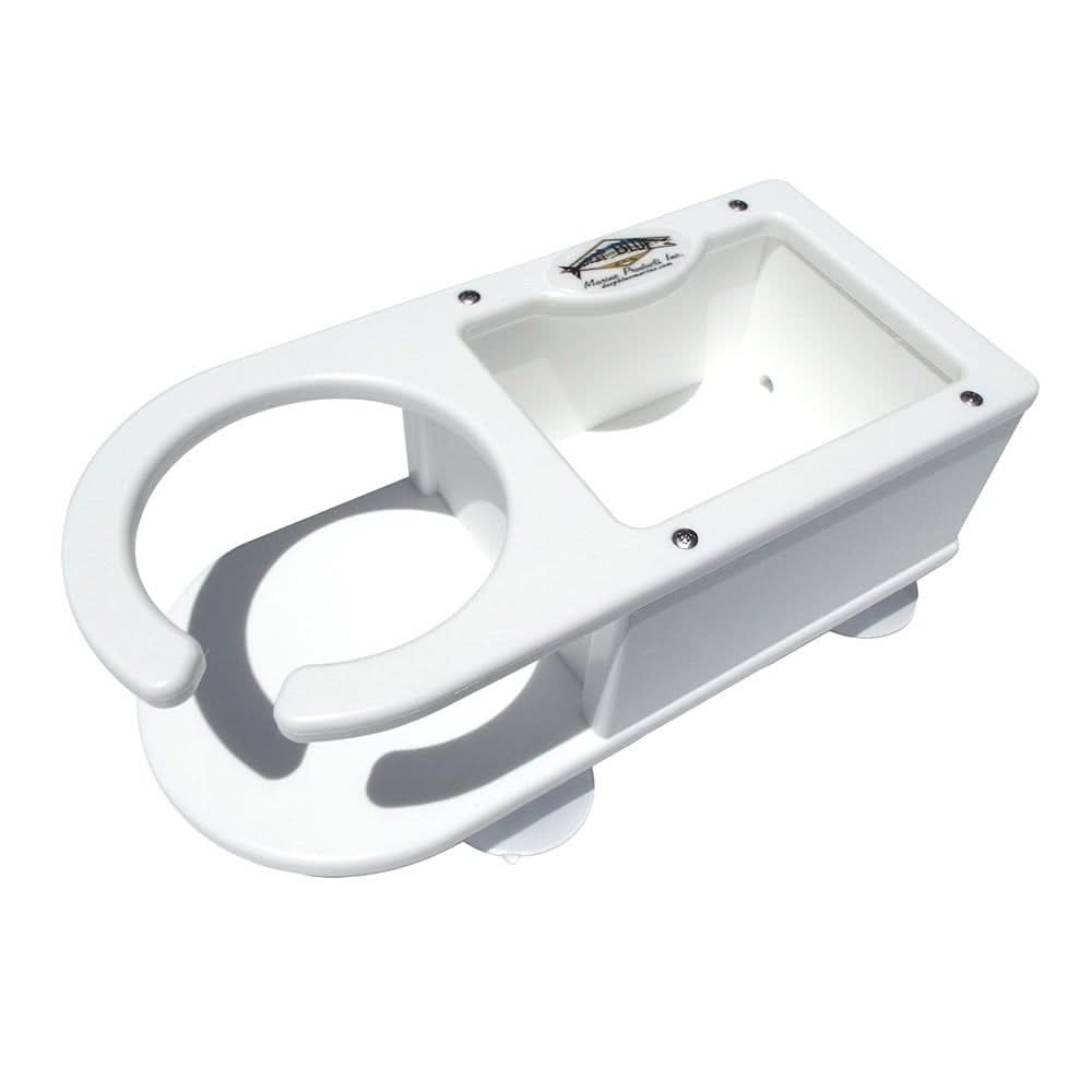 Deep Blue Marine MB - 1 Single Cup Holder w/Storage - MB - 1 - Anchor Express