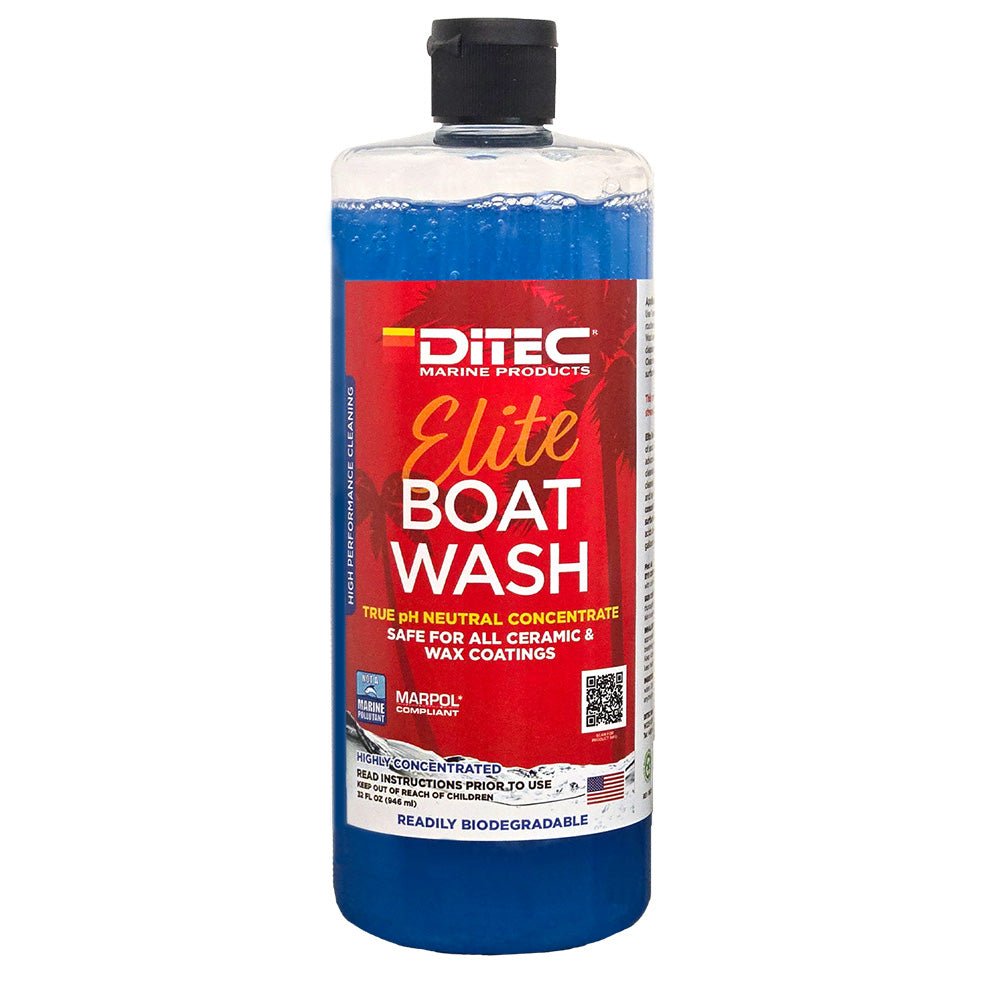 DiTEC Marine Products Elite Boat Wash 32oz - Eco - Friendly Exterior Cleaner for Boats - EC - BWSH - QRT2 - Anchor Express
