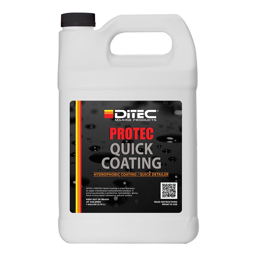 DiTEC Marine Products PROTEC Quick Coating Gallon - Hydrophobic Boat Protection Spray - PG - PRTC - QCO3 - Anchor Express
