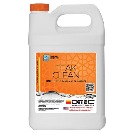 DiTEC Marine Products Teak Clean - Gallon for Wood Surface Maintenance - 4X - PPJ8 - 7BEW - Anchor Express