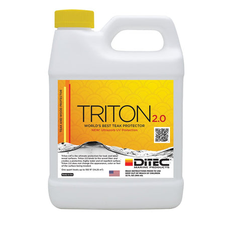 DiTEC Marine Products TRITON 2.0 Teak & Wood Protectant - 32oz for Outdoor Wood and Teak Surfaces - AM - A8OQ - 8NID - Anchor Express