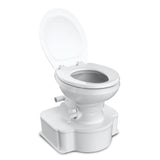 Dometic White M65 Marine Gravity Toilet - Elongated Seat Size w/Foot Pedal - Anchor Express