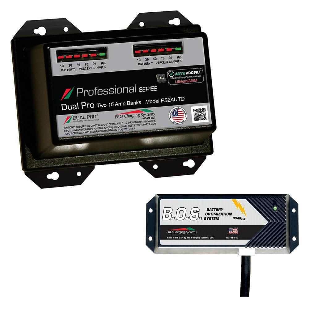 Dual Pro PS2 Auto 2 Bank Battery Charger w/2 Bank B.O.S. - Anchor Express