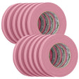 FrogTape CP 325 Medium - High Adhesion Masking Tape - 18MM x 55M x 12 - Pack - Pink - Rated f/325°F - Anchor Express