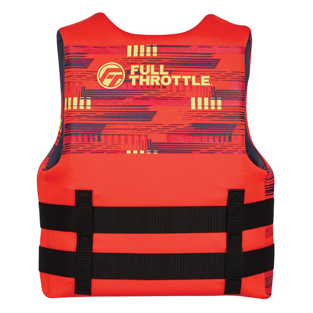 Full Throttle Youth Rapid - Dry Flex - Back Life Jacket - Red - 142100 - 100 - 002 - 26 - Anchor Express