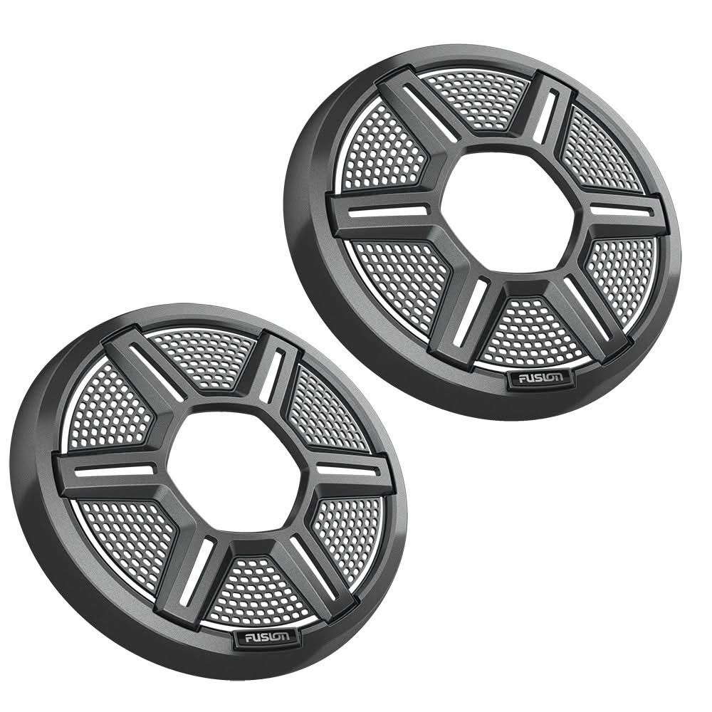 Fusion Apollo™ 6.5" Shielded Grey Speaker Grilles (Pair) - Anchor Express