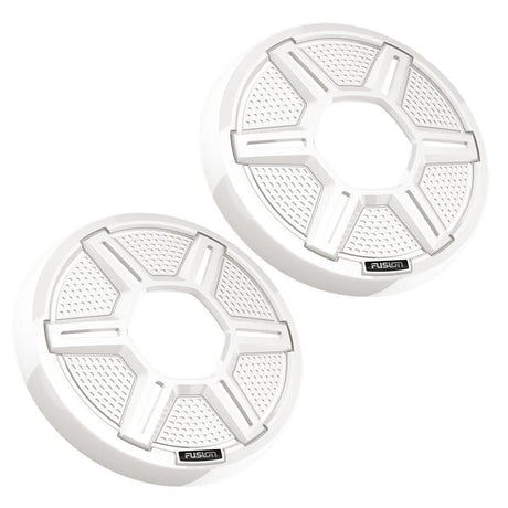 Fusion Apollo™ 6.5" Shielded White Speaker Grilles (Pair) - Anchor Express