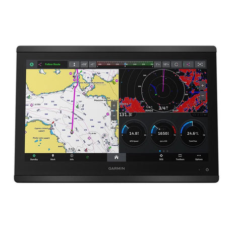 Garmin GPSMAP 8616 Chartplotter GN+ with 16 - Inch Full HD Touchscreen, Preloaded Maps, and Network Connectivity - 010 - 02093 - 50 - Anchor Express