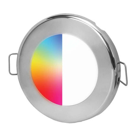 Hella Marine EuroLED75 RGBW Downlight with Stainless Steel Bezel - 17884011 - Anchor Express