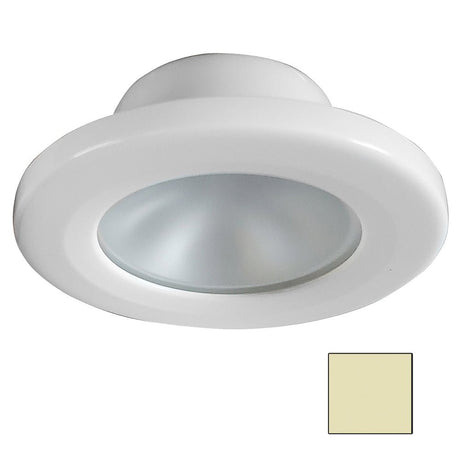 I2Systems Inc Apeiron Screw Mount Round Marine LED Light - Warm White/White Finish - APL - 2W - 30K - PW1 - Anchor Express