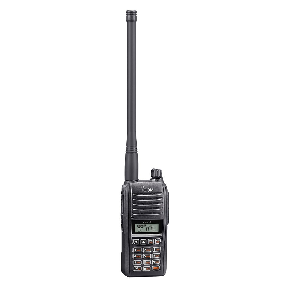 Icom A16 Entry Level Air Band Handheld Radio with 1500 mW Audio and Bluetooth - A16 61 - Anchor Express
