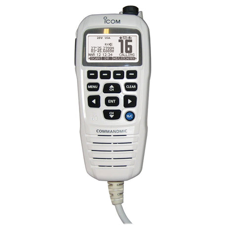 Icom HM195 CommandMic™ IV with White BlackLit LCD - Super White - HM195GW 62 EXP - Anchor Express