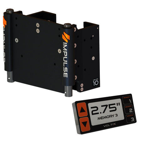 IMPULSE 10" Set Back Electric Jack Plate w/Smart Control - Black Anodized - 75070 - B - Anchor Express