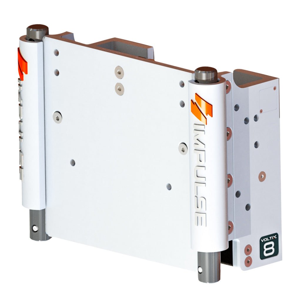 IMPULSE 8" Set Back Electric Jack Plate w/Standard Control - White Cerakote - Anchor Express