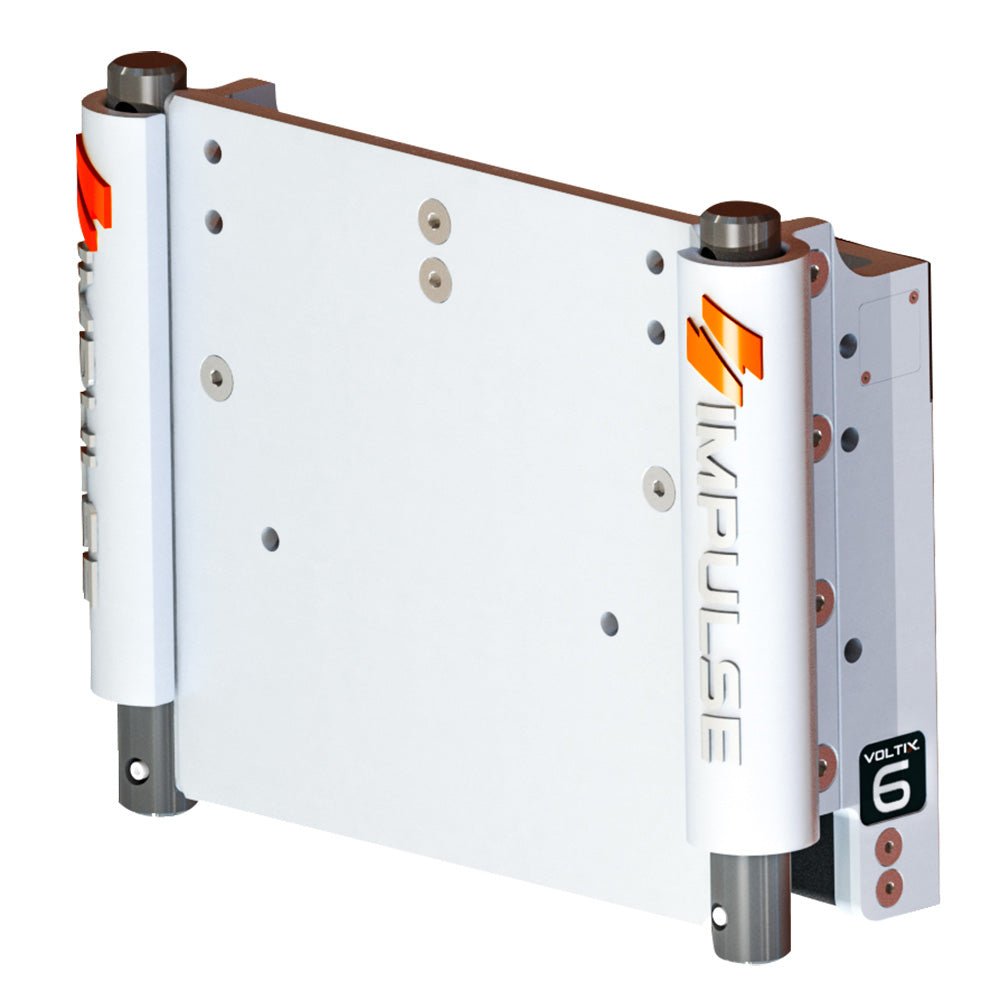 IMPULSE XL 6" Set Back Electric Jack Plate w/Standard Control - White Cerakote - 75053 - W - Anchor Express