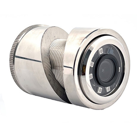Iris 3MP Compact 316L Stainless Steel Thru - Hull/Panel IP Camera - 2.8mm Lens - Anchor Express