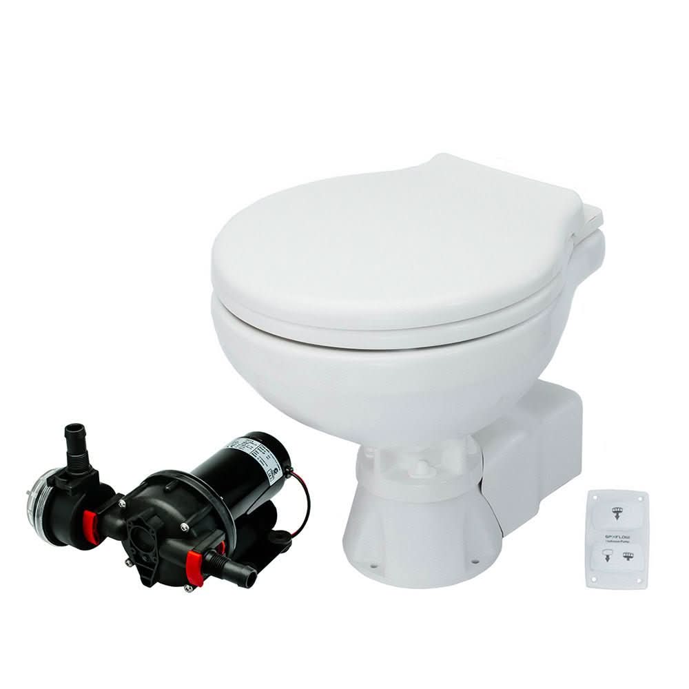 Johnson Pump AquaT Toilet Silent Electric Compact - 24V - 80 - 47231 - 02 - Anchor Express