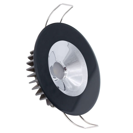 Lumitec Illusion Flush Mount LED Down Light - Spectrum RGBW - Cool White - Black Housing - Chrome Reflector - Anchor Express