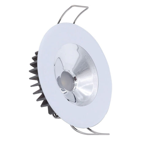 Lumitec Illusion Flush Mount LED Down Light - Spectrum RGBW - Cool White - White Housing - Chrome Reflector - Anchor Express