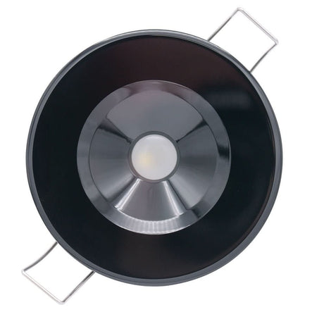 Lumitec Illusion Flush Mount LED Down Light - White - Non - Dimming - Black Housing - Anchor Express