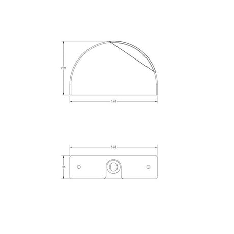 Lumitec Surface Mount Aluminum Navigation Light Starboard Green (Part 101835) - 101835 - Anchor Express