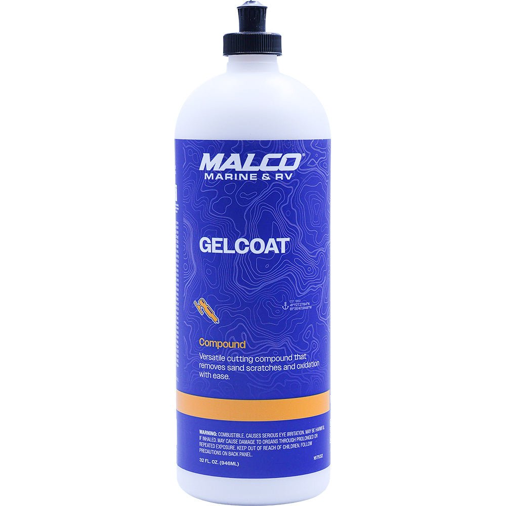 Malco Gel Coat Compound 32oz for Marine and Industrial Polishing - 167532 - Anchor Express