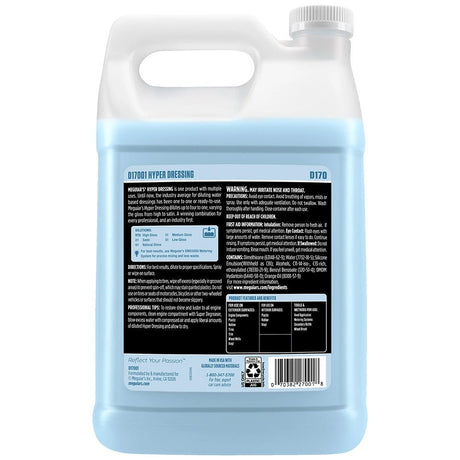 Meguiar's Hyper Dressing 1 Gallon - Versatile Water - Based Dressing for Interior & Exterior Surfaces - D17001 - Anchor Express
