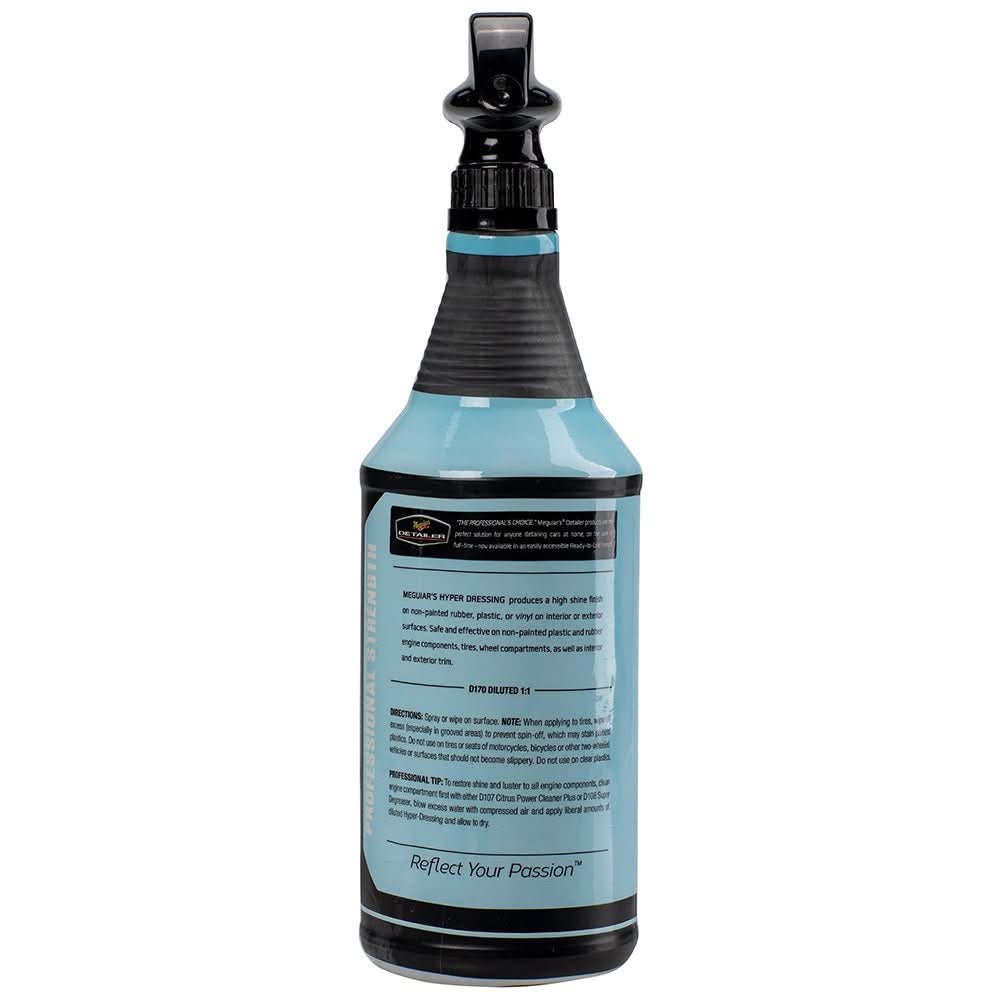 Meguiar's Hyper Dressing 32oz - High - Gloss Vinyl, Rubber, and Plastic Dressing - DRTU17032 - Anchor Express