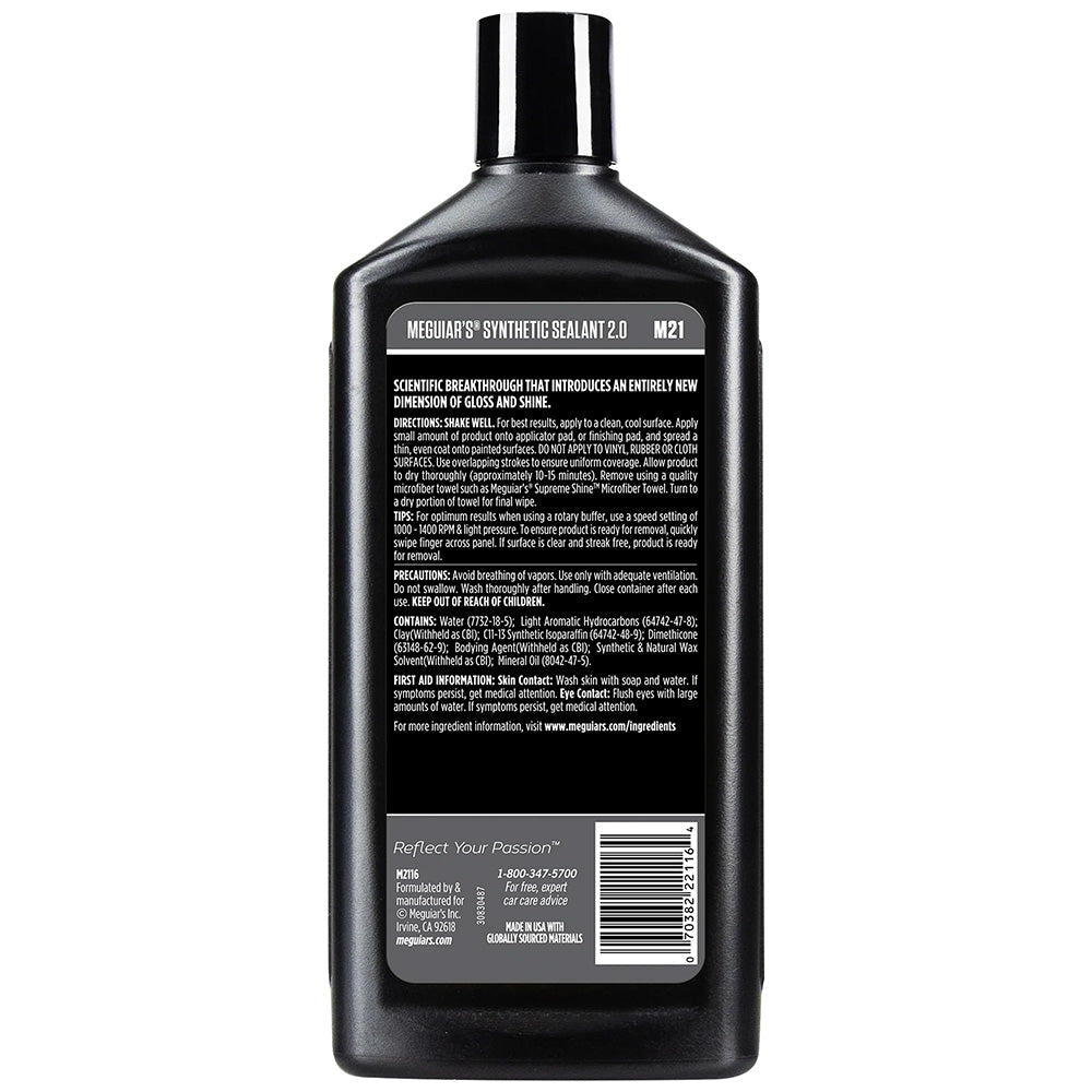 Meguiar's Professional Synthetic Sealant 2.0 - 16oz for Deep Gloss and Superior Protection - M2116 - Anchor Express