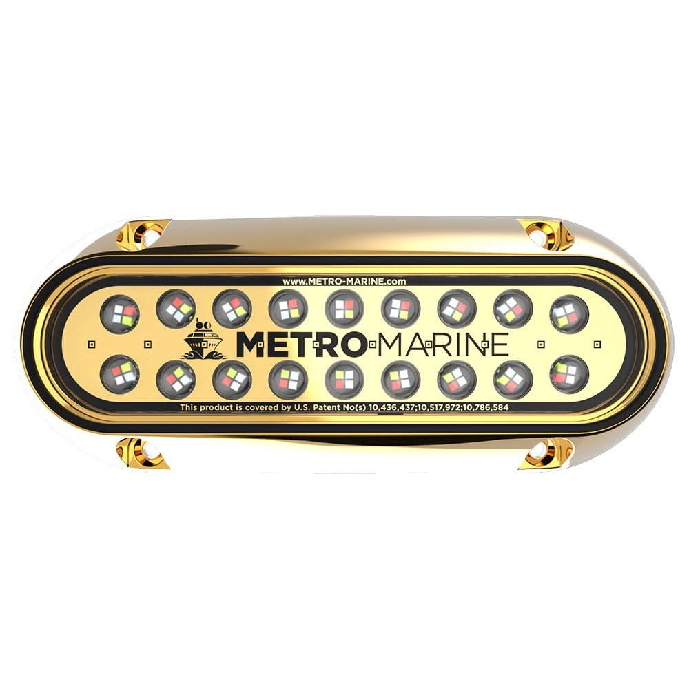 Metro Marine High - Output Elongated Underwater Light w/Intelligent Full Spectrum LED's - RGBW, 90° Beam - F - BME1 - H - FS - 90 - Anchor Express