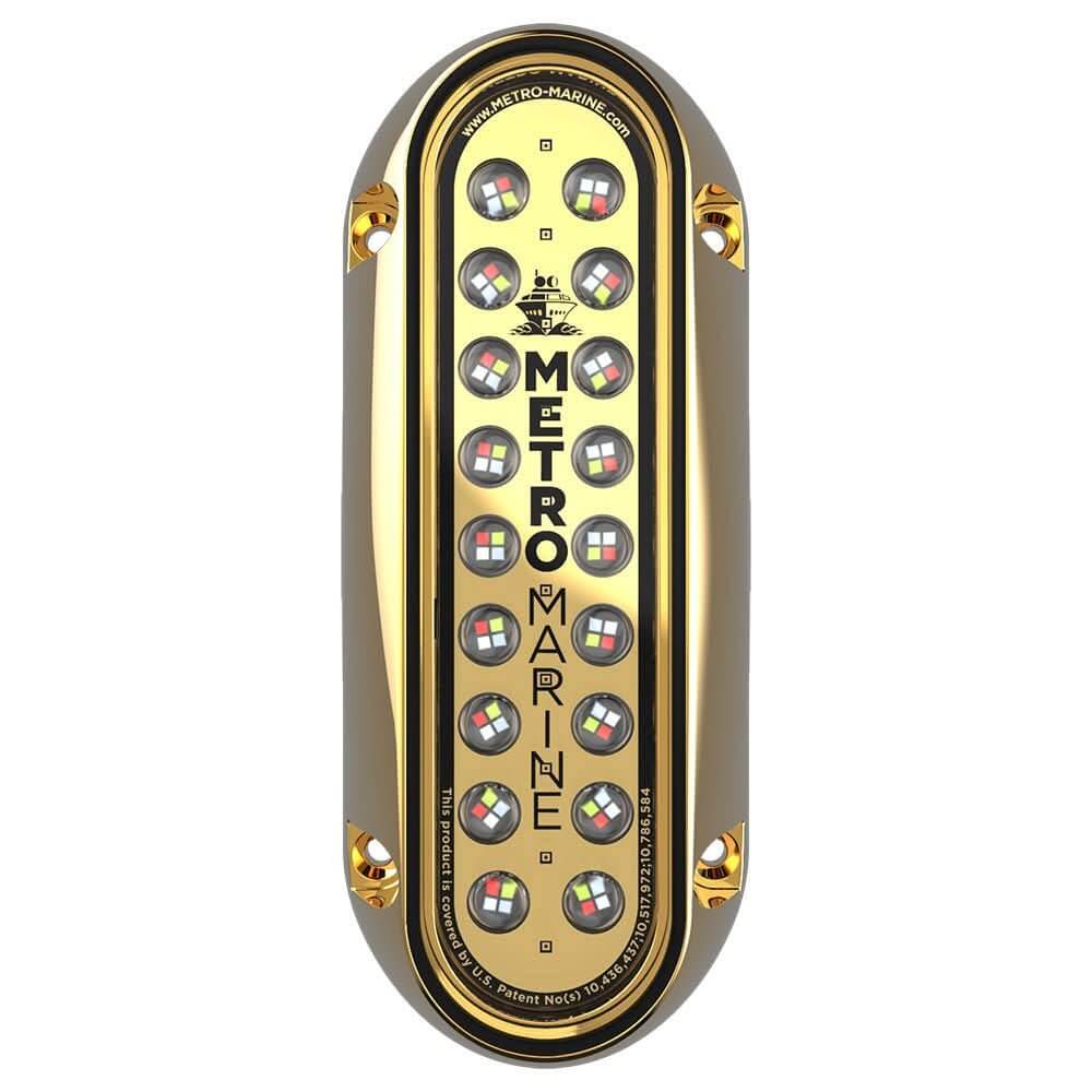 Metro Marine High - Output Elongated Vertical Mount Light w/Intelligent Full Spectrum LED's - RGBW, 90° Beam - F - BME1 - V - FS - 90 - Anchor Express