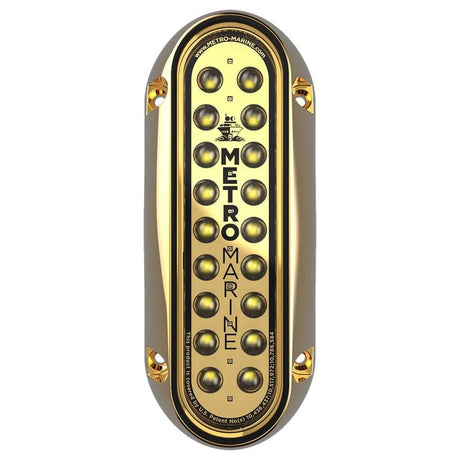 Metro Marine High - Output Elongated Vertical Mount Light w/Intelligent Monochromatic LED's - White, 45° Beam - F - BME1 - V - W3 - 45 - Anchor Express