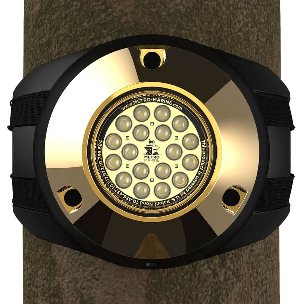 Metro Marine High - Output Piling Mount Underwater Light w/Intelligent Monochromatic LED's - White, 45° Beam - F - PMR1 - W3 - 45 - Anchor Express