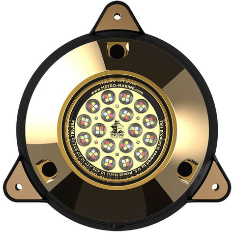Metro Marine High - Output Surface Mount Underwater Light w/Intelligent Full Spectrum LED's - RGBW, 90° Beam - F - SMR1 - FS - 90 - Anchor Express