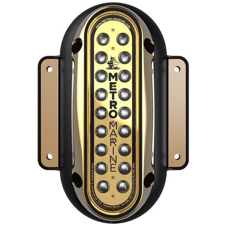 Metro Marine High - Output Vertical Surface Mount Light w/Intelligent Monochromatic LED's - Aqua, 45° Beam - F - SME1 - V - A3 - 45 - Anchor Express