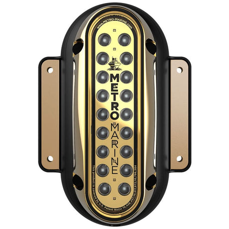 Metro Marine High - Output Vertical Surface Mount Light w/Intelligent Monochromatic LED's - Aqua, 90° Beam - F - SME1 - V - A3 - 90 - Anchor Express