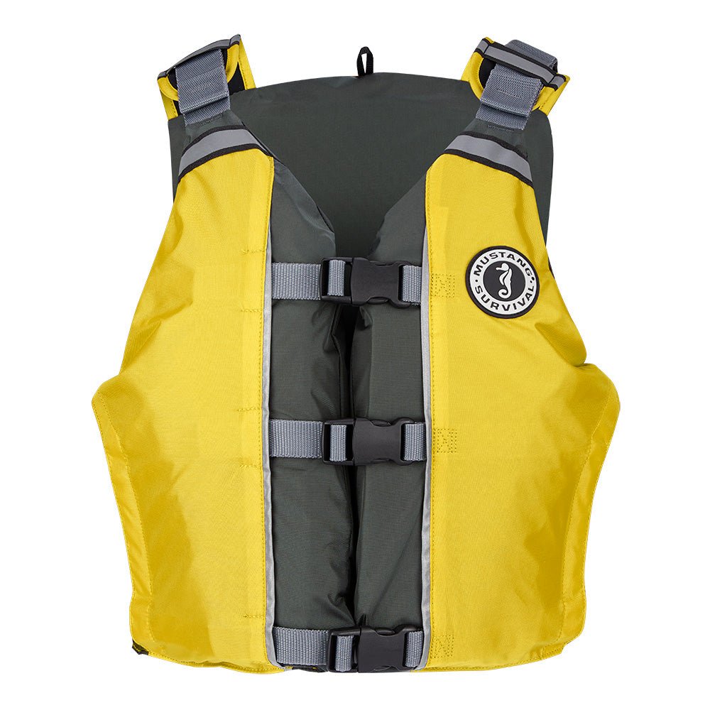 Mustang APF Foam Vest - Universal - Yellow/Grey - MV411102 - 222 - 0 - Anchor Express