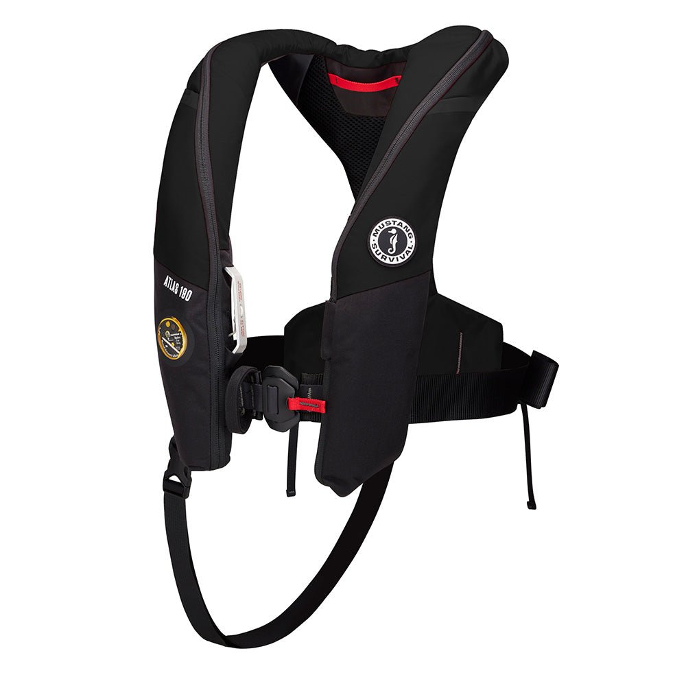 Mustang Atlas 190 DLX Open Ocean Inflatable PFD - Black - MD3195E1 - 13 - 0 - Anchor Express