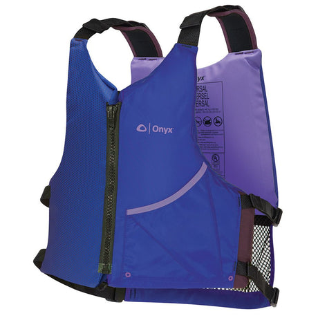 Onyx Universal Paddle PFD Life Jacket - Adult - Blue/Purple - 121900 - 600 - 004 - 24 - Anchor Express