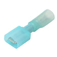 Pacer 16 - 14 AWG Fully - Insulated Male Disconnect Terminal - Blue - 25 Pack - Anchor Express