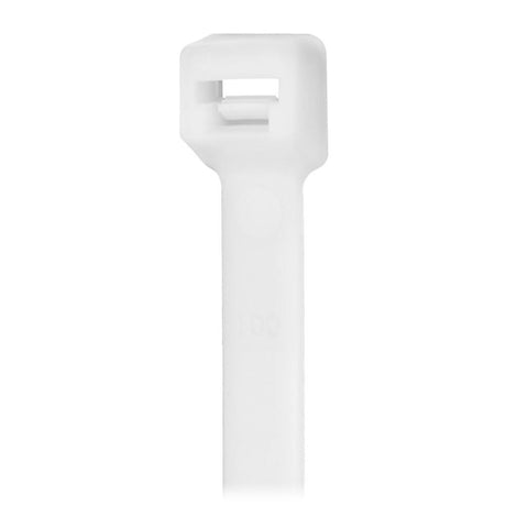 Pacer 4" Cable Tie - Natural Color - 18lb Tensile Strength - 1" Bundle Diameter - 100 Piece Bag - Anchor Express