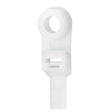 Pacer 8" Cable Tie w/Mounting Ring - Natural Color - 50lb Tensile Strength - 2" Bundle Diameter - 100 Piece Bag - Anchor Express