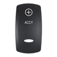 Pacer Actuator - 'ACCY' f/V Series Contura Switches - Black - Laser Etched (Top/Bottom Light) - Anchor Express